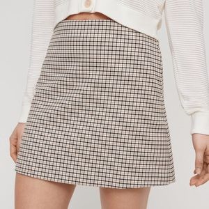 Wilfred plaid skirt